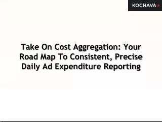 take on cost aggregation your road