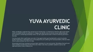 YUVA AYURVEDIC CLINIC