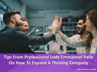 tips from professional lode emmanuel palle