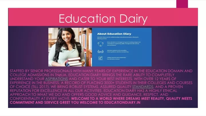 education dairy