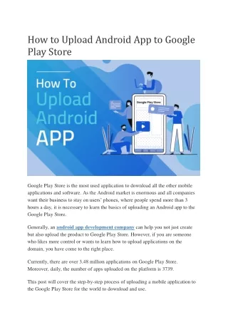 how to upload android app to google play store