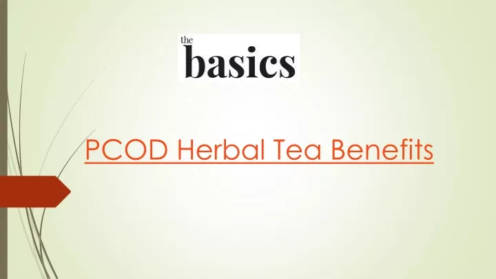 pcod herbal tea benefits