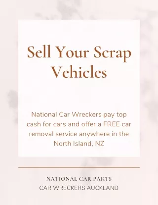 Get Cash In Return Of Your Old Scrap Car