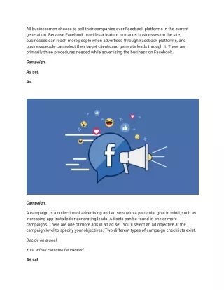 Various Stages of Facebook Marketing