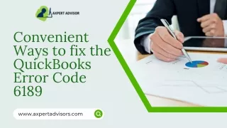 Convenient Ways to fix the QuickBooks Error Code 6189