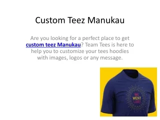 Custom Teez Manukau