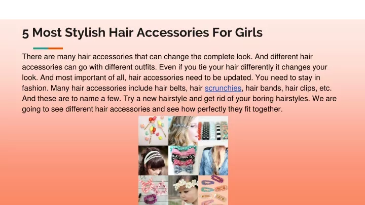 5 most stylish hair accessories for girls