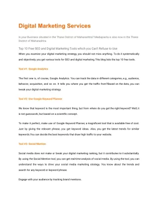 Digital Marketing Services
