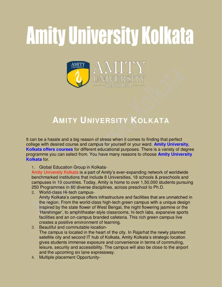 a mity u niversity k olkata