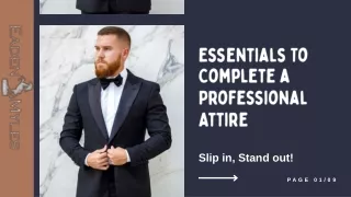 essentials to complete a professional attire