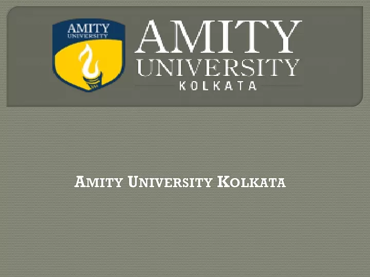 amity university kolkata