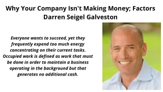 Darren Seigel Galveston
