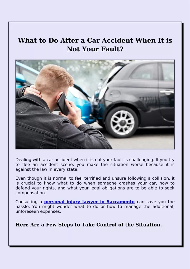 what to do after a car accident when