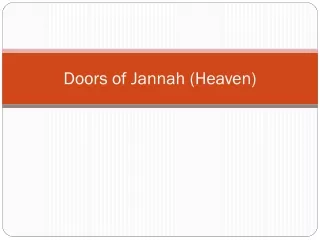 doors of jannah heaven