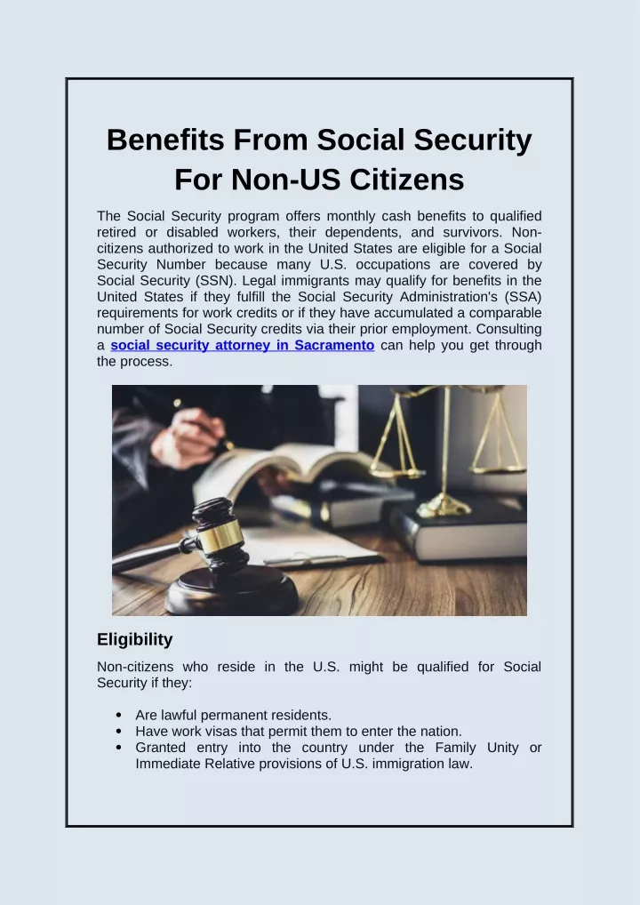 benefits from social security for non us citizens