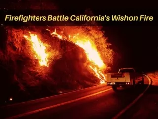 Firefighters battle California's Wishon fire