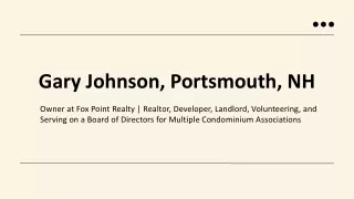 Gary Johnson (Portsmouth NH) - An Accomplished Professional