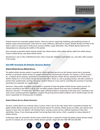 orthotic devices market to showcase attractive