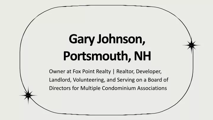 gary johnson portsmouth nh