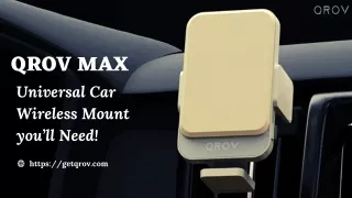 qrov max universal car wireless mount you ll need