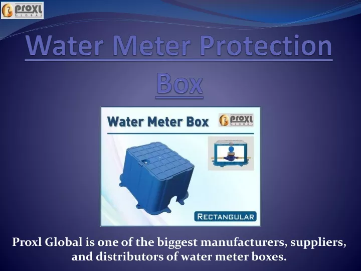 water meter protection box