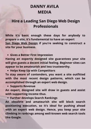 Hire a Leading San Diego Web Design Professionals