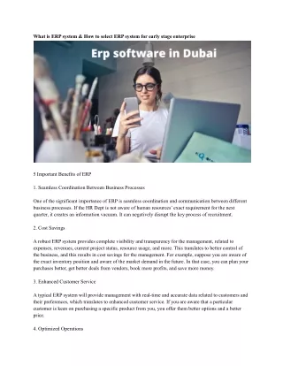 what is erp system how to select erp system