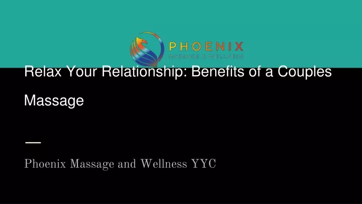 relax your relationship benefits of a couples massage