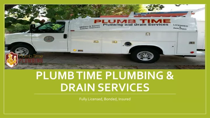 plumb time plumbing drain services