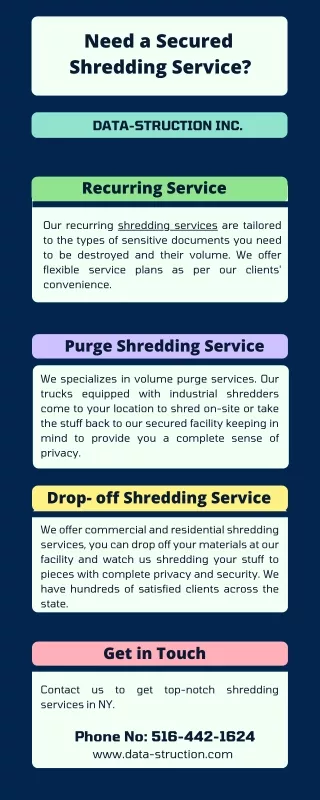 need a secured shredding service