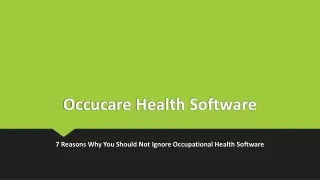 occucare health software
