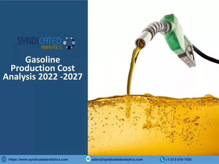 gasoline production cost analysis 2022 2027