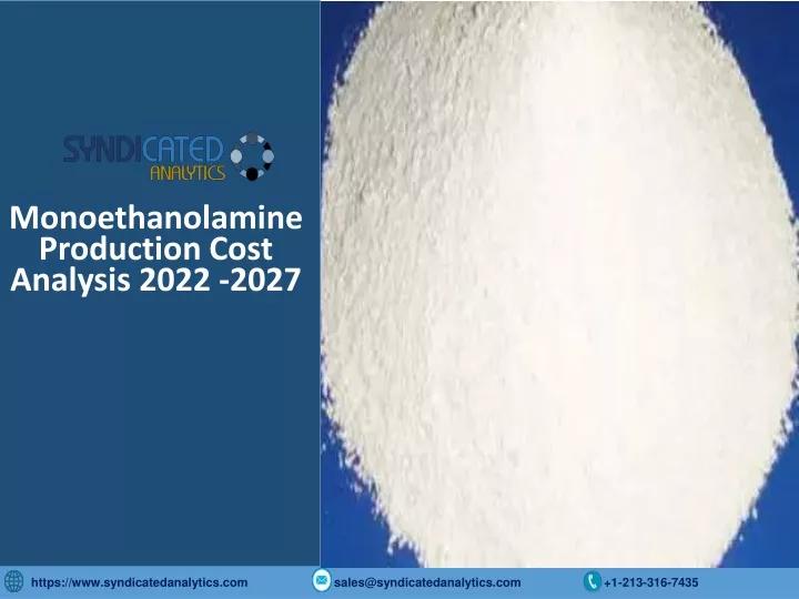 monoethanolamine production cost analysis 2022