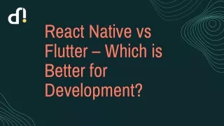 react native vs flutter which is better
