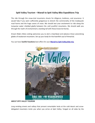 Explore Spiti Valley - Fixed Departure Spiti Travel Package