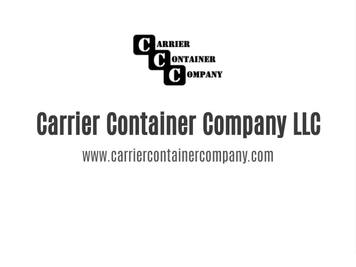 carrier container company llc