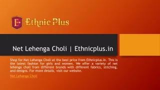net lehenga choli ethnicplus in