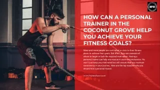 Personal trainer in the coconut grove