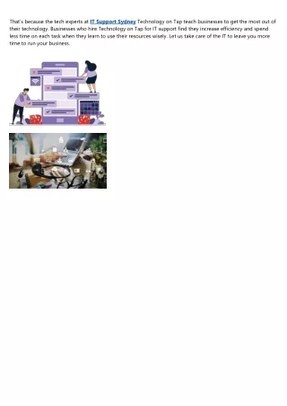 Small Business IT Support Sydney Remote & On-Site IT Support Services