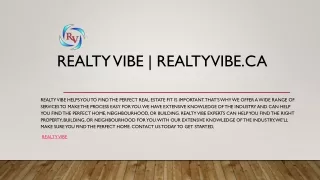 Realty Vibe | Realtyvibe.ca