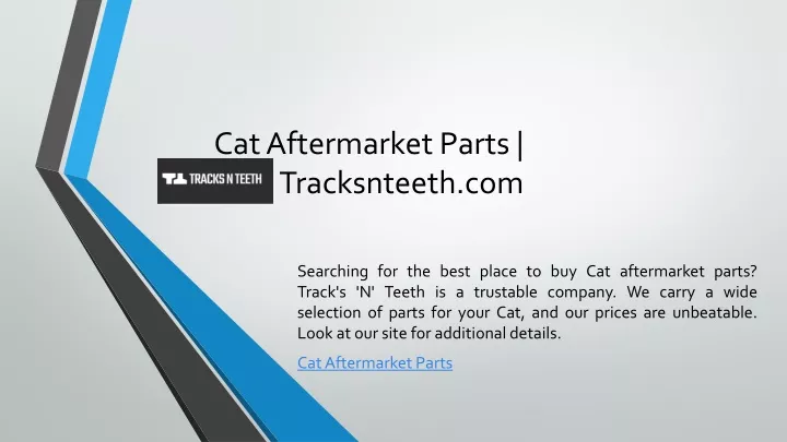 cat aftermarket parts tracksnteeth com