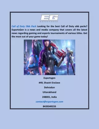 Call Of Duty Obb Pack Esportsgen.com