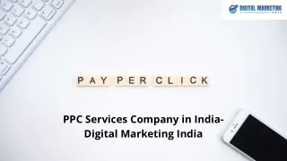 PPC Services Company in India- Digital Marketing India