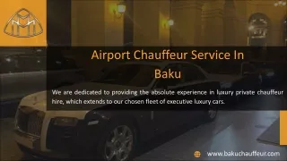 Airport Chauffeur Service Baku