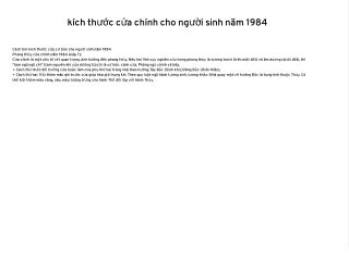 kích thước cửa chính cho người sinh năm 1984