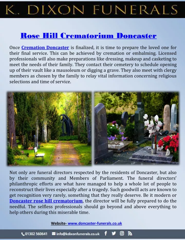 rose hill crematorium doncaster
