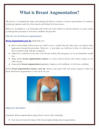 What is Breast Augmentation?
