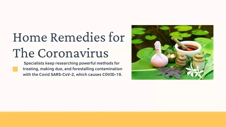 home remedies for the coronavirus specialists