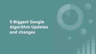 5 biggest google algorithm updates and changes