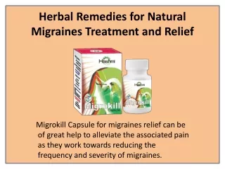 herbal remedies for natural migraines treatment and relief